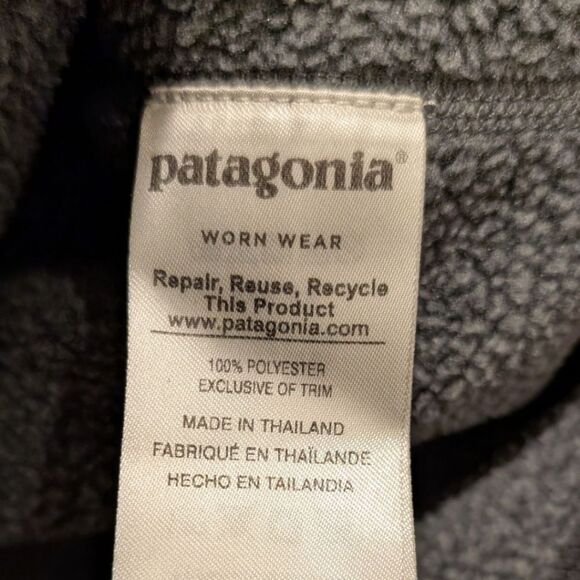 Patagonia 25522 Better Sweater 1/4 Zip Men's XS Charcoal Grey - Picture 6 of 7